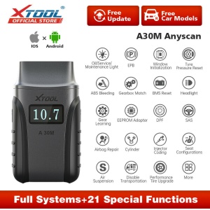 XTOOL Anyscan A30M Wireless OBD2 Scanner for Android & iOS(2022 Newest), Bi-Directional Scan Tool with All Systems Diagnostics, 21 Services, ABS Bleeding, Injector Coding.