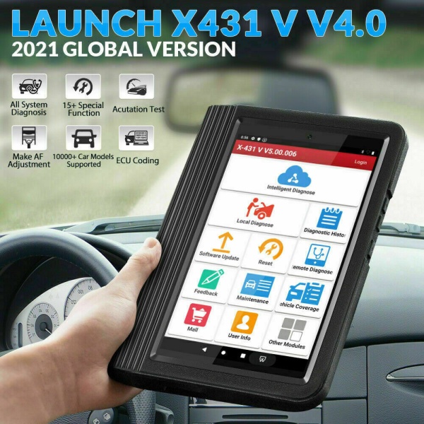 LAUNCH X431 V4.0 OBD2 Scanner - Bidirectional ECU Coding, 5-Year Warranty, USA Version
