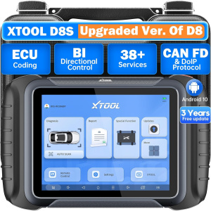 XTOOL D8S Automotive Diagnostic Scan Tool 2023 Newest with 3 Years Updates, CAN FD & DoIP, ECU Coding, Bi-Directional Control, 38+Resets, Key Programming, Full Diagnostics, Upgraded Ver. of D8