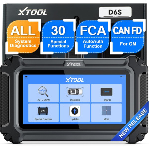 OBD2 Scanner Diagnostic Tool XTOOL D6S, 2025 Car Scanner with All System Scan, Throttle Relearn, ABS Bleed, Advanced Engine Code Reader with Resets, Live Data, Free Updates, Upgraded Ve