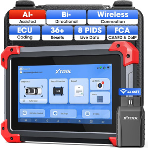 XTOOL D7BT Wireless Bidirectional Scan Tool with ECU Coding, AI-Assisted